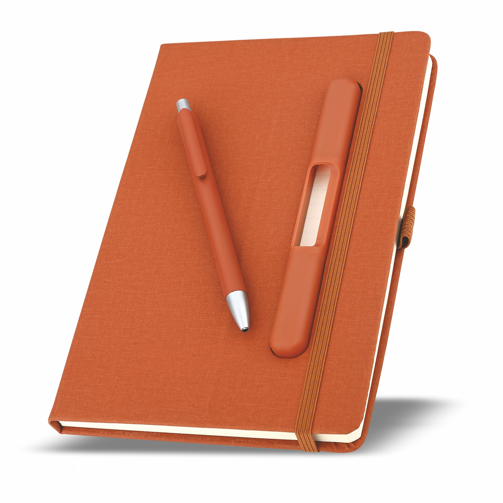Professional A5 Notebook & Pen with Built-in Pen Slot | Corporate Gifts