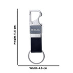 Metal Keychain with Leather Strap & Bottle Opener – Business Gifting
