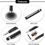 2-in-1 Metal Stylus Ballpoint Pen | Customised Pen with Name & Logo - Corporate Gift
