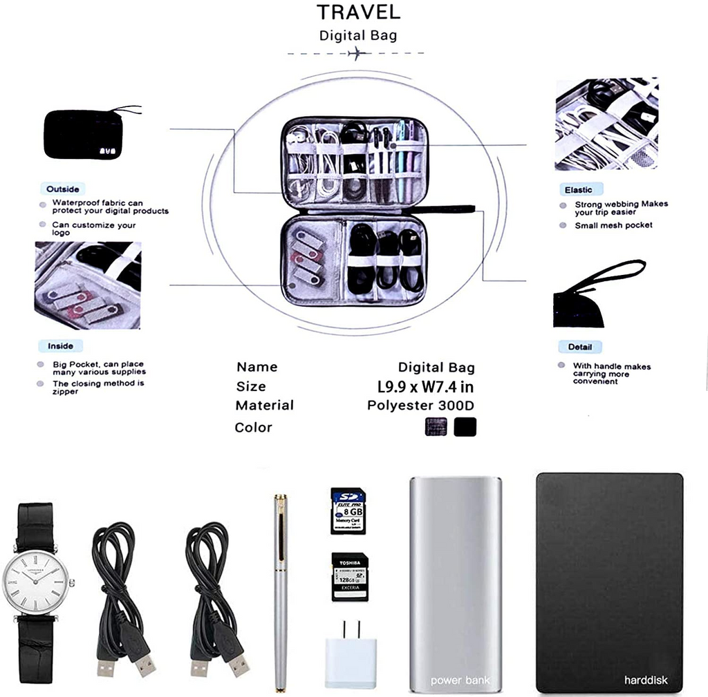 Multifunctional Zipper Pouch Organizer Bag | Smart Choice for Corporate Gifting