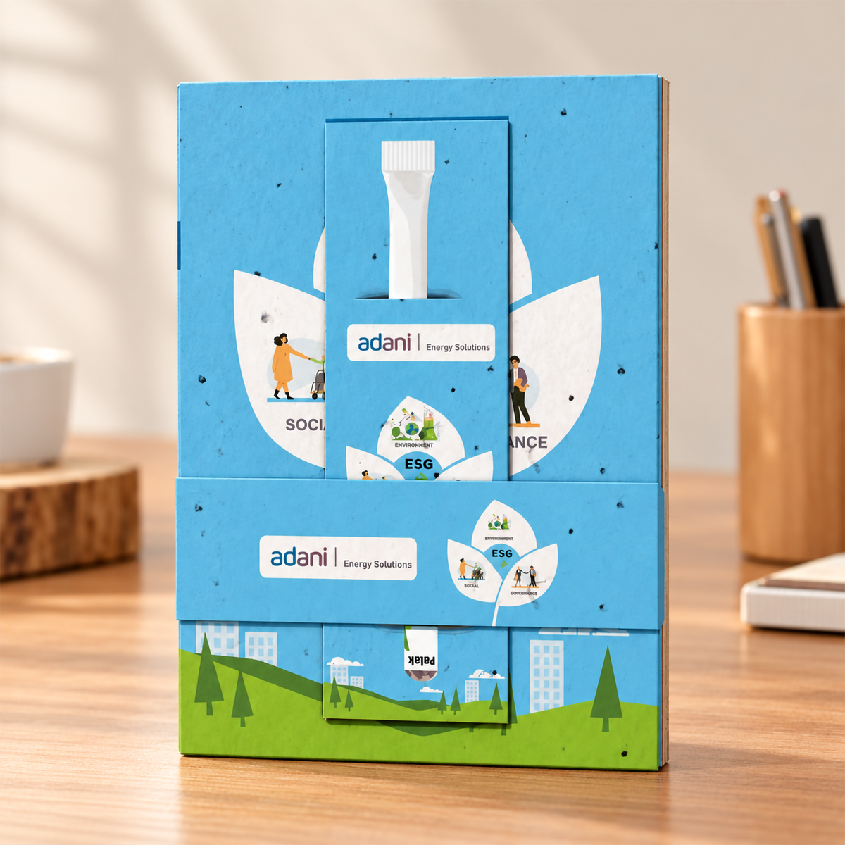 A5 Plantable Seed Paper Notebook with Seed Pen | Eco-Friendly Corporate Gift