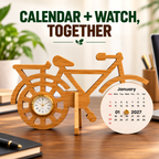 Bamboo Cycle Calendar & Watch with Seed Paper – Sustainable Corporate Gift