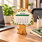 Bamboo Tree-Shaped Seed Paper Calendar – Eco-Friendly Corporate Gift