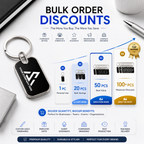 Branded Metal Keychain – Custom Name & Logo Engraving