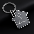 House-Shaped Metal Keychain – Personalized Corporate Gifting