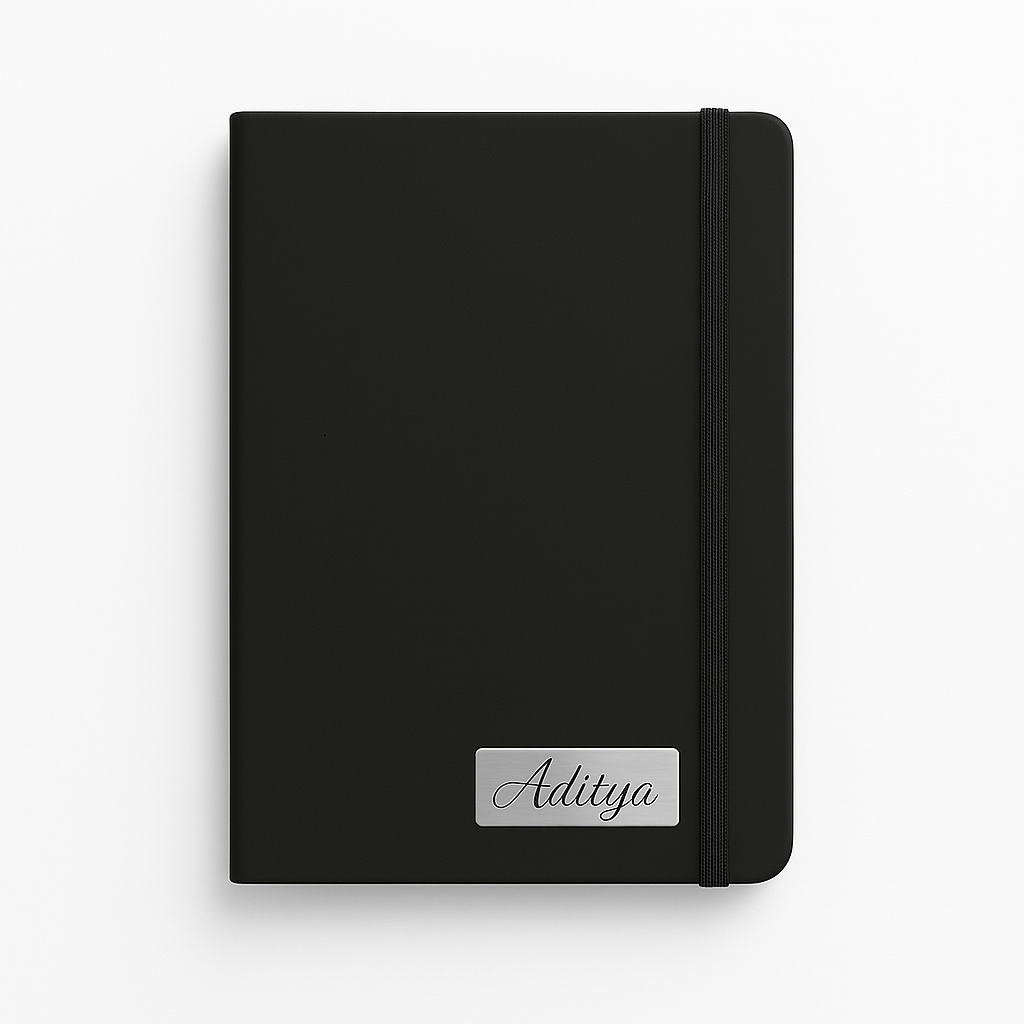 Personalized A5 Notebook - Black