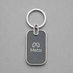 Branded Metal Keychain – Custom Name & Logo Engraving
