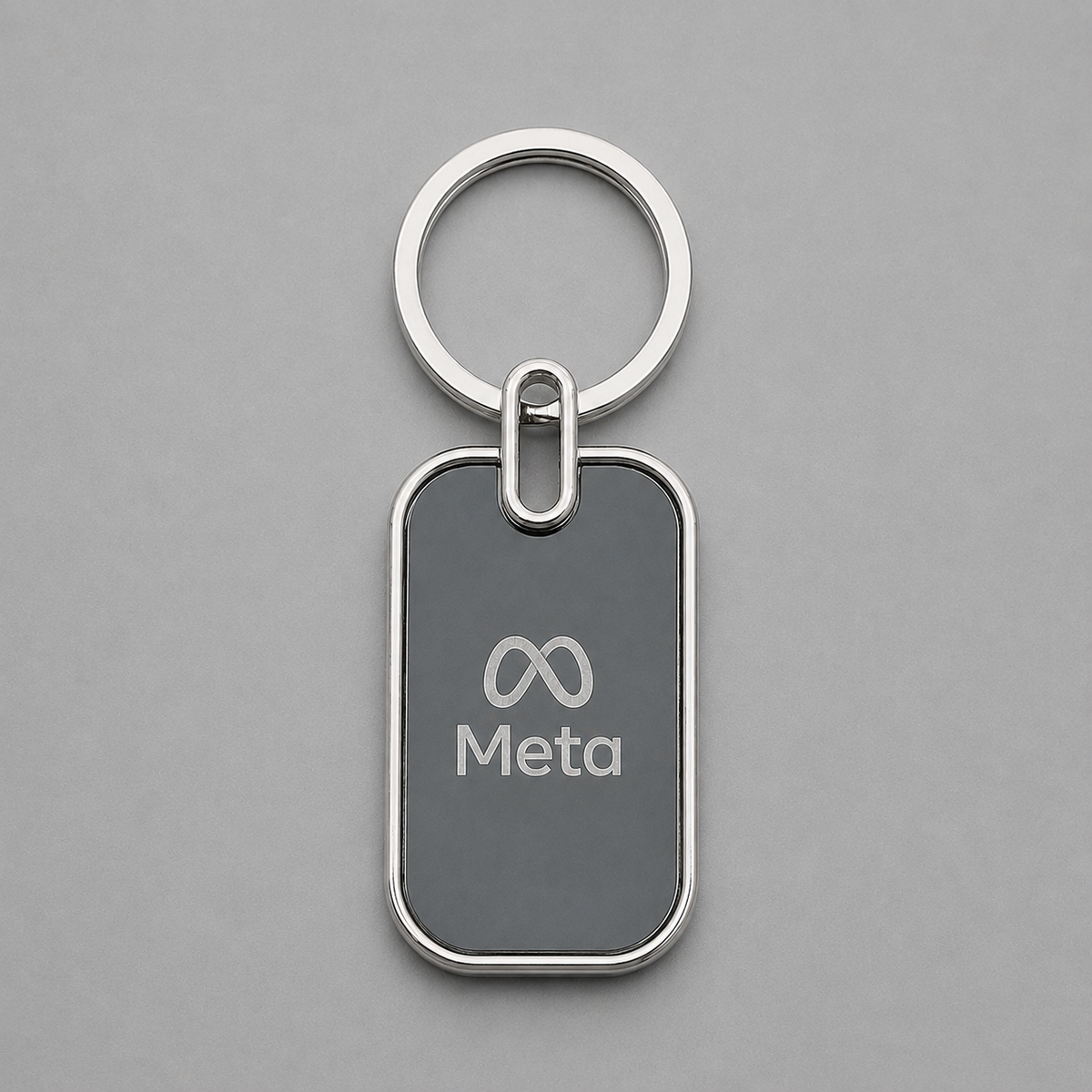 Branded Metal Keychain – Custom Name & Logo Engraving