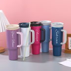 1175ml Insulated Tumbler with Handle & Straw – Big Capacity Hydration