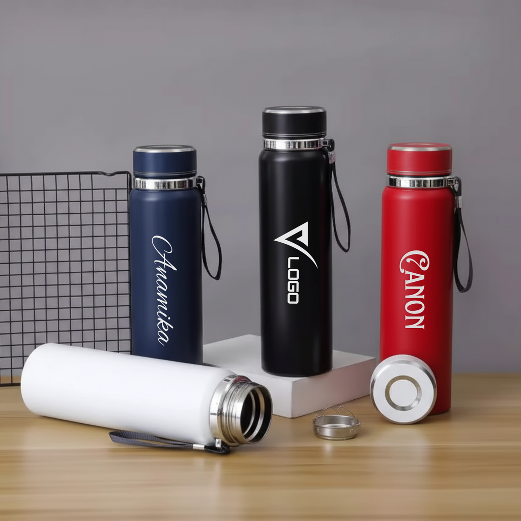 Double Layer Vacuum Bottle 1000ml – Hot & Cold Drinks