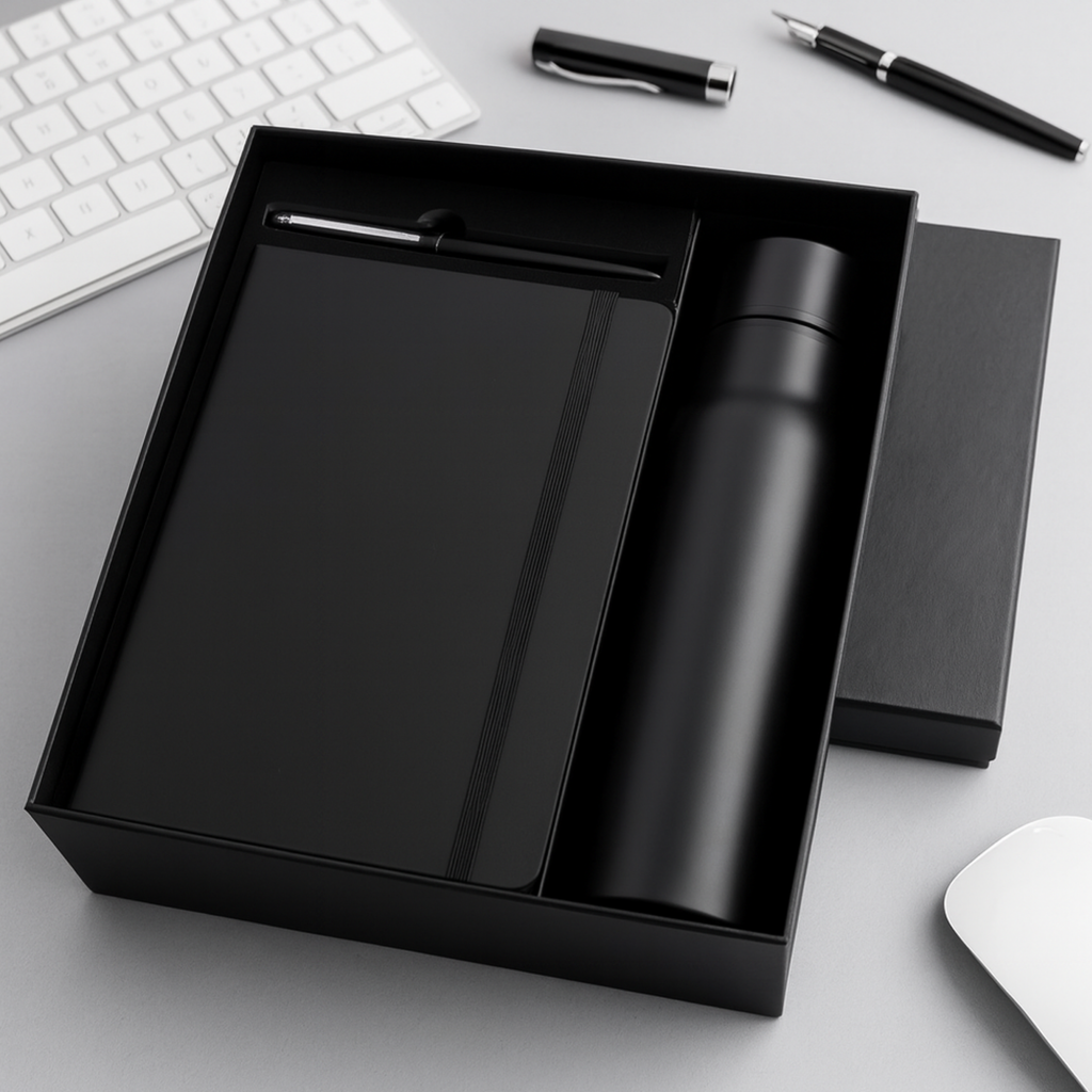 3 in 1 Personalized Corporate Gift Set | Diary, Pen & Bottle