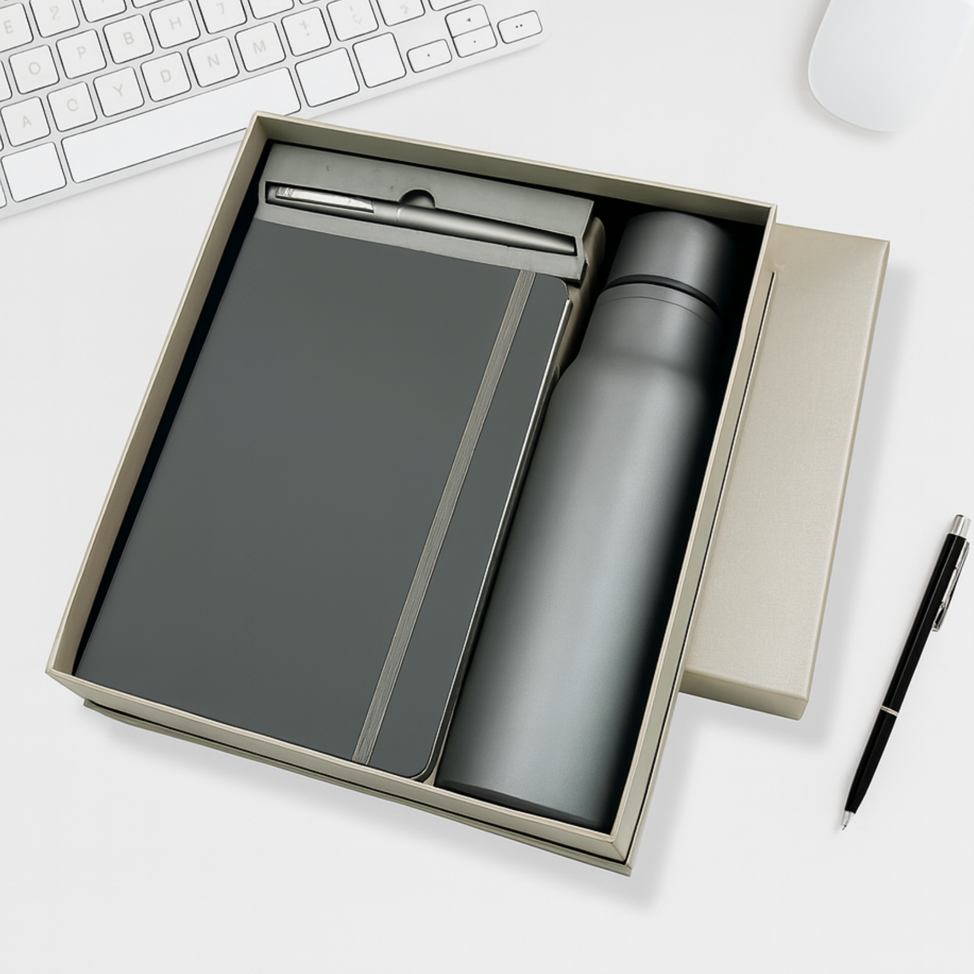 3 in 1 Personalized Corporate Gift Set | Diary, Pen & Bottle