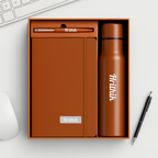 3-Piece Personalized Office Gift Set – 500ml Bottle, Diary & Pen