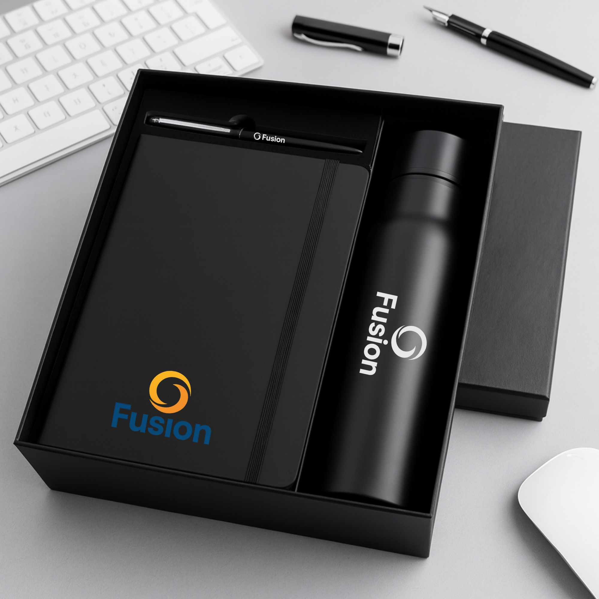 3 in 1 Personalized Corporate Gift Set | Diary, Pen & Bottle