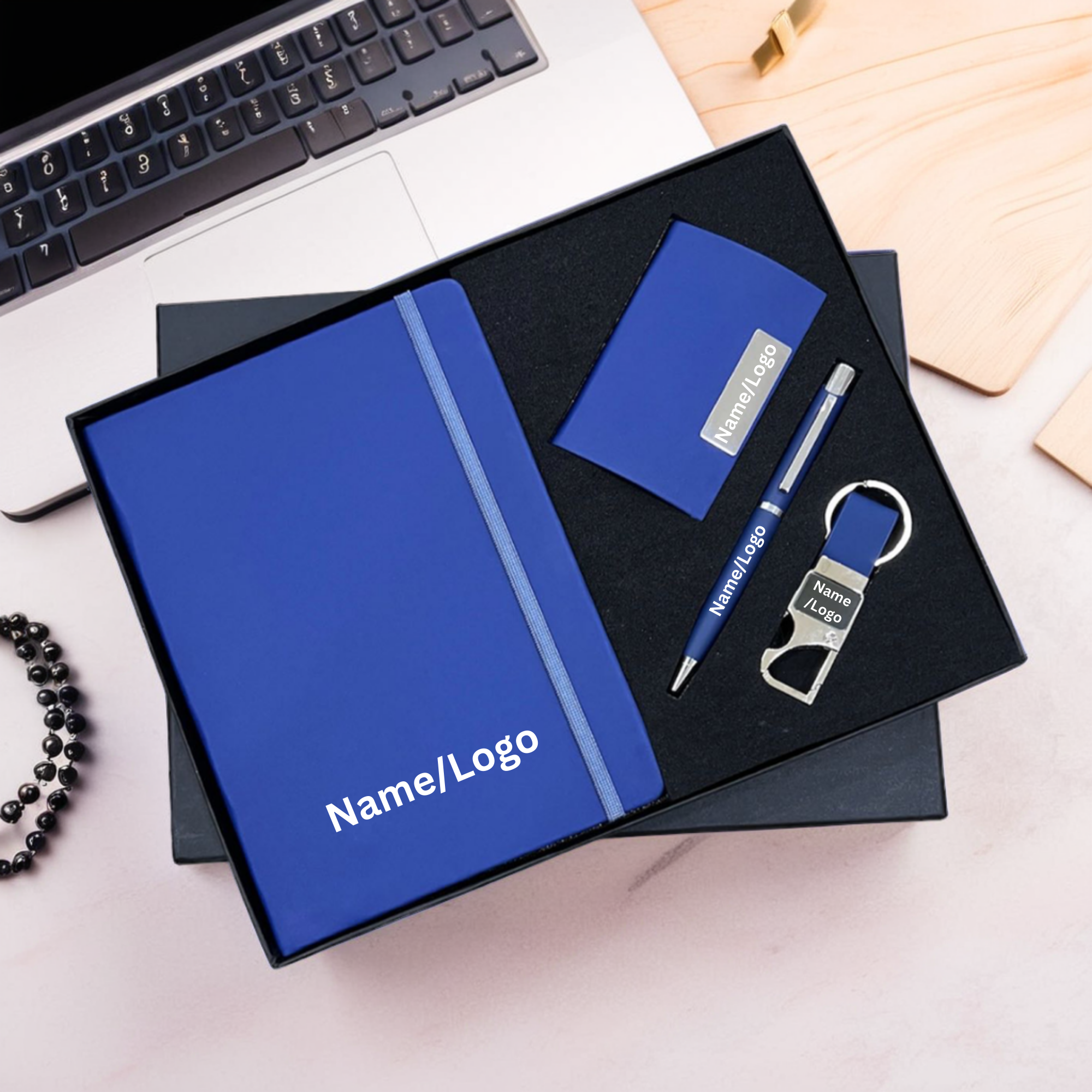 Customized Corporate Gift Set | Diary, Pen, Keychain & Cardholder
