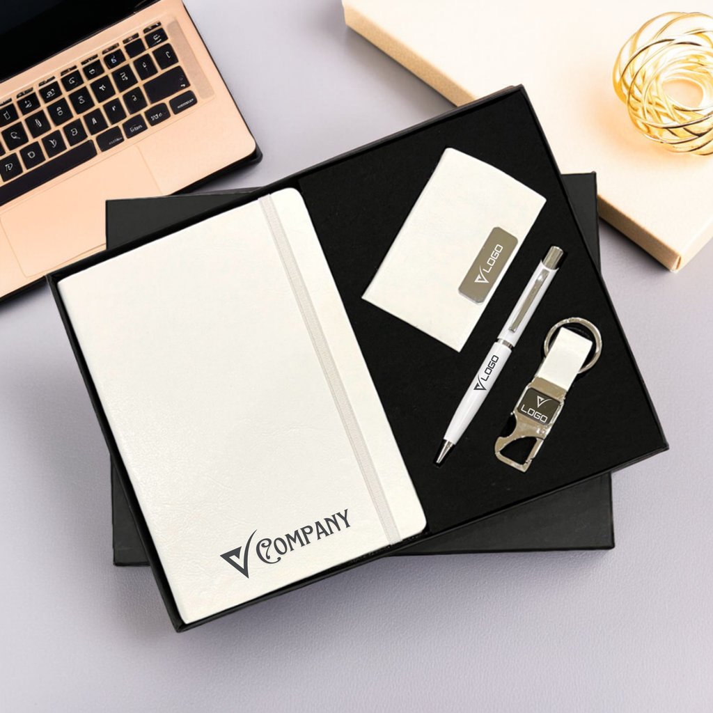 Customized Corporate Gift Set | Diary, Pen, Keychain & Cardholder