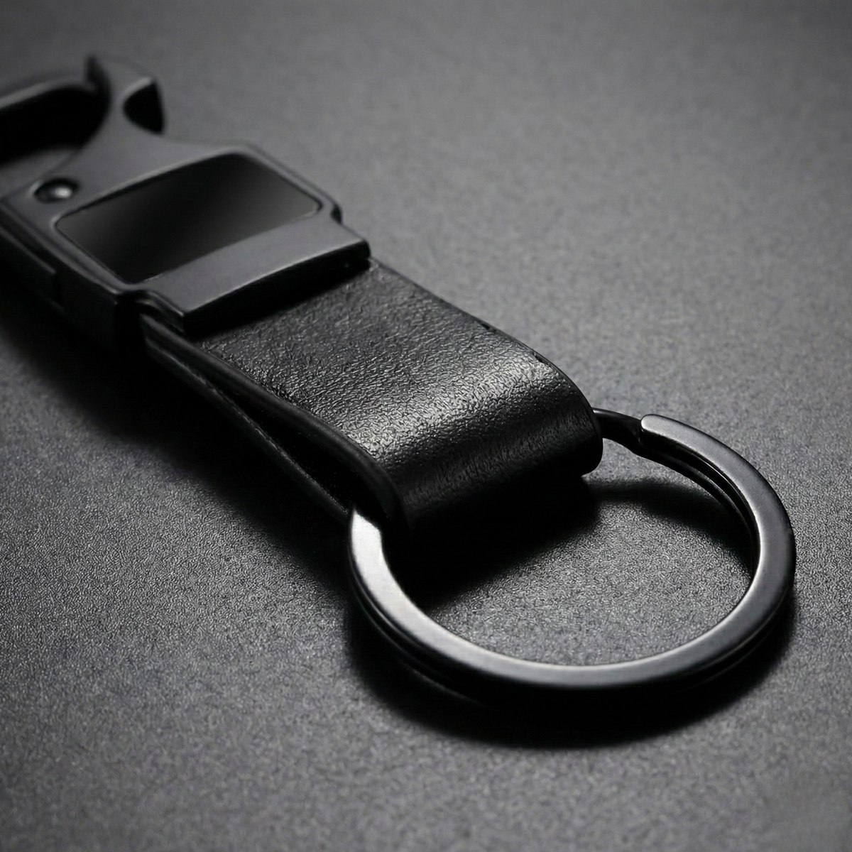 Matte Black Metal Keychain – Custom Branded Corporate Gift
