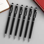 2-in-1 Metal Stylus Ballpoint Pen | Customised Pen with Name & Logo - Corporate Gift