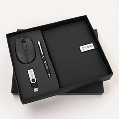 4-in-1 Tech Office Gift Set – 32GB USB, Mouse, Diary & Pen