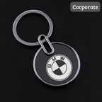 Round Metal Keychain – Custom Logo Engraving for Business Gifting