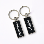 Custom Rectangular Metal Keychain – Branded Business Gift