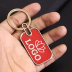 Red Round Metal Keychain – Custom Corporate Gift
