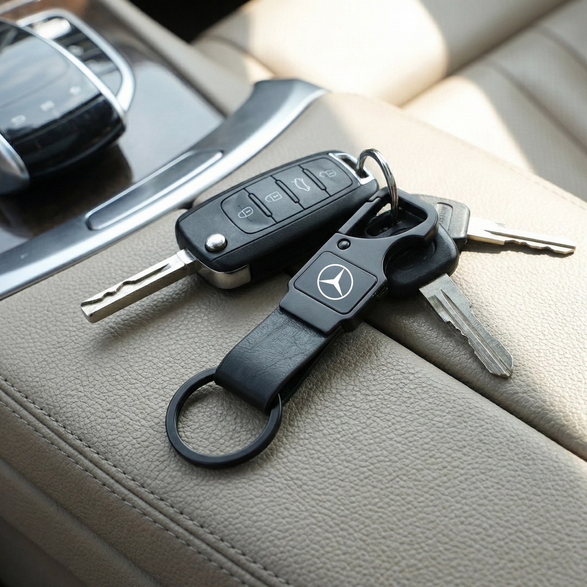Matte Black Metal Keychain – Custom Branded Corporate Gift