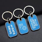 Blue Metal Keychain – Personalized Corporate Gift