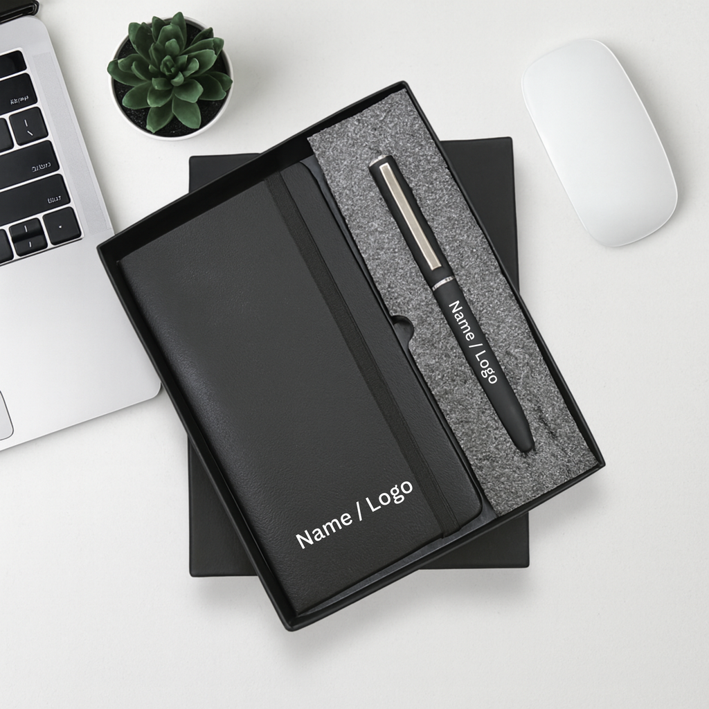 Corporate Diary & Pen Gift Set for Employees & Client Gifting