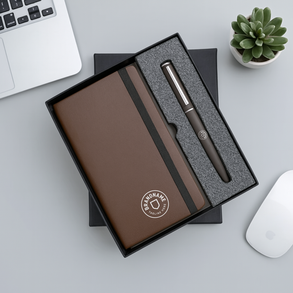 Corporate Diary & Pen Gift Set for Employees & Client Gifting