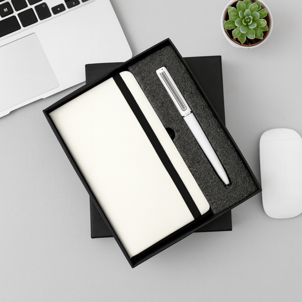 Corporate Diary & Pen Gift Set for Employees & Client Gifting