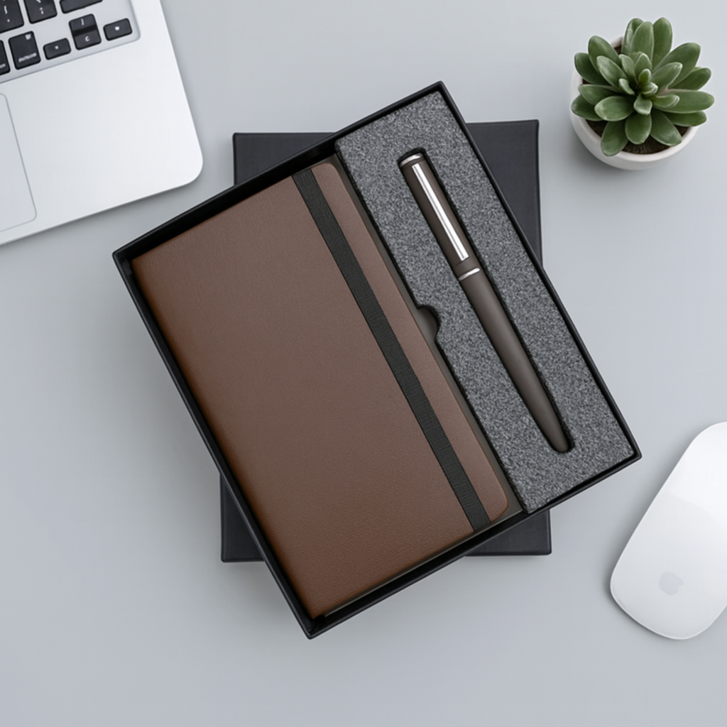 Corporate Diary & Pen Gift Set for Employees & Client Gifting