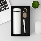 Custom Bottle, Pen & Keychain Corporate Gift Combo
