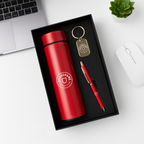 Custom Bottle, Pen & Keychain Corporate Gift Combo