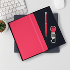 Employee Appreciation Gift Set – Personalized Diary, Pen & Keychain