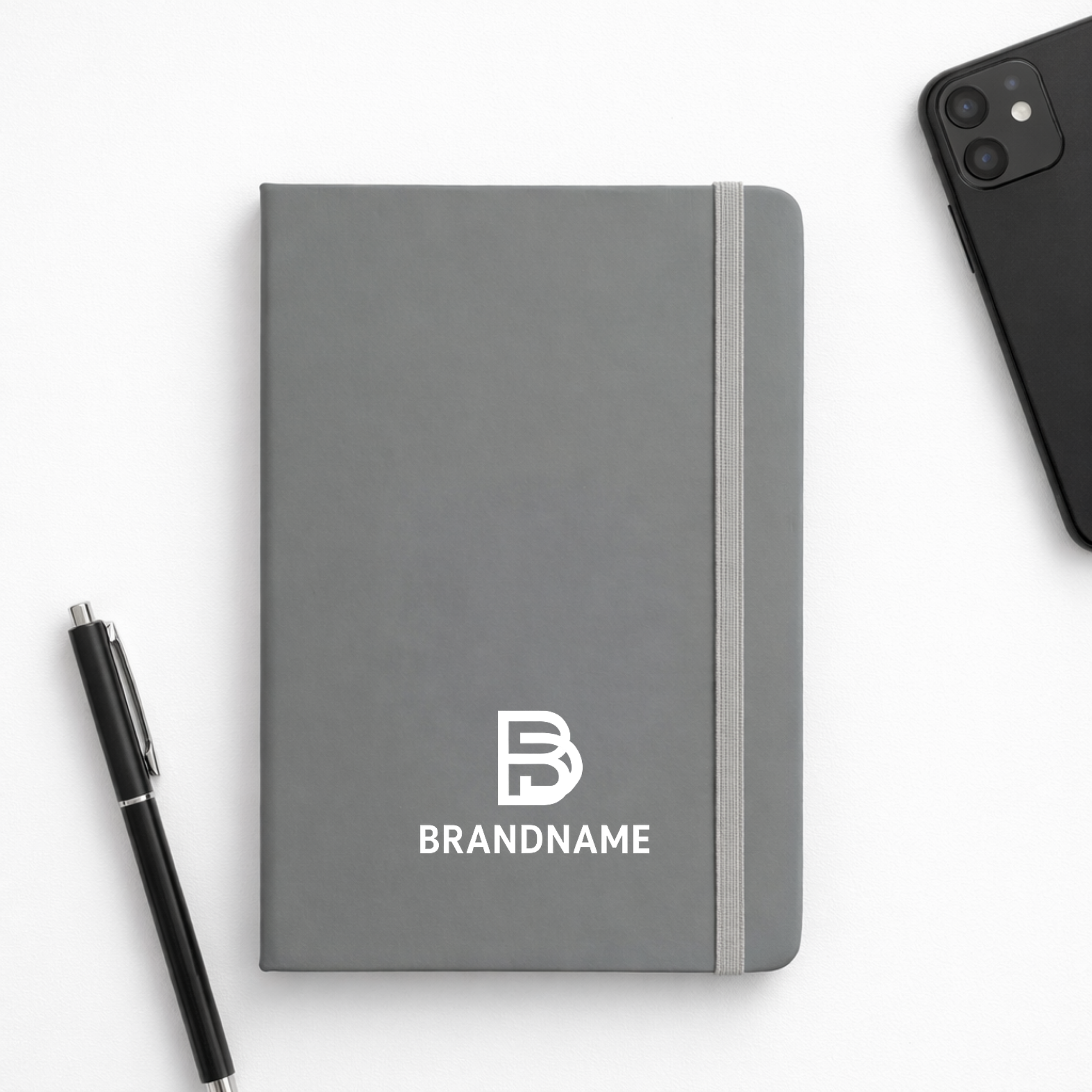 Personalized A5 Notebook – Grey
