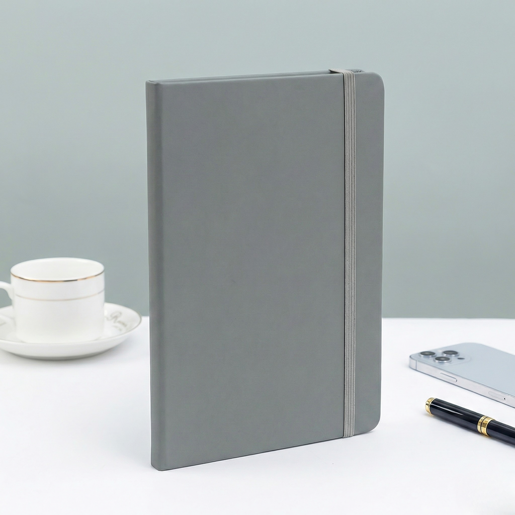 Personalized A5 Notebook – Grey