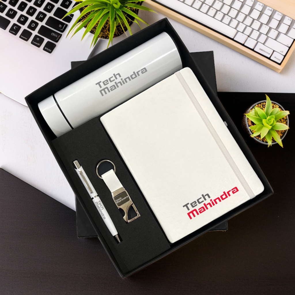 Corporate Gift Box for Employees & Clients – Custom Gift Set | Diary, Pen, Keychain, Bottle