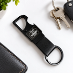 Matte Black Metal Keychain – Custom Branded Corporate Gift