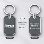 Branded Metal Keychain – Custom Name & Logo Engraving