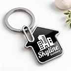 House-Shaped Metal Keychain – Personalized Corporate Gifting