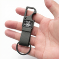 Matte Black Metal Keychain – Custom Branded Corporate Gift