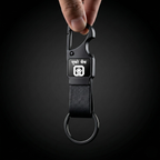 Matte Black Metal Keychain – Custom Branded Corporate Gift