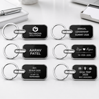 Branded Metal Keychain – Custom Name & Logo Engraving
