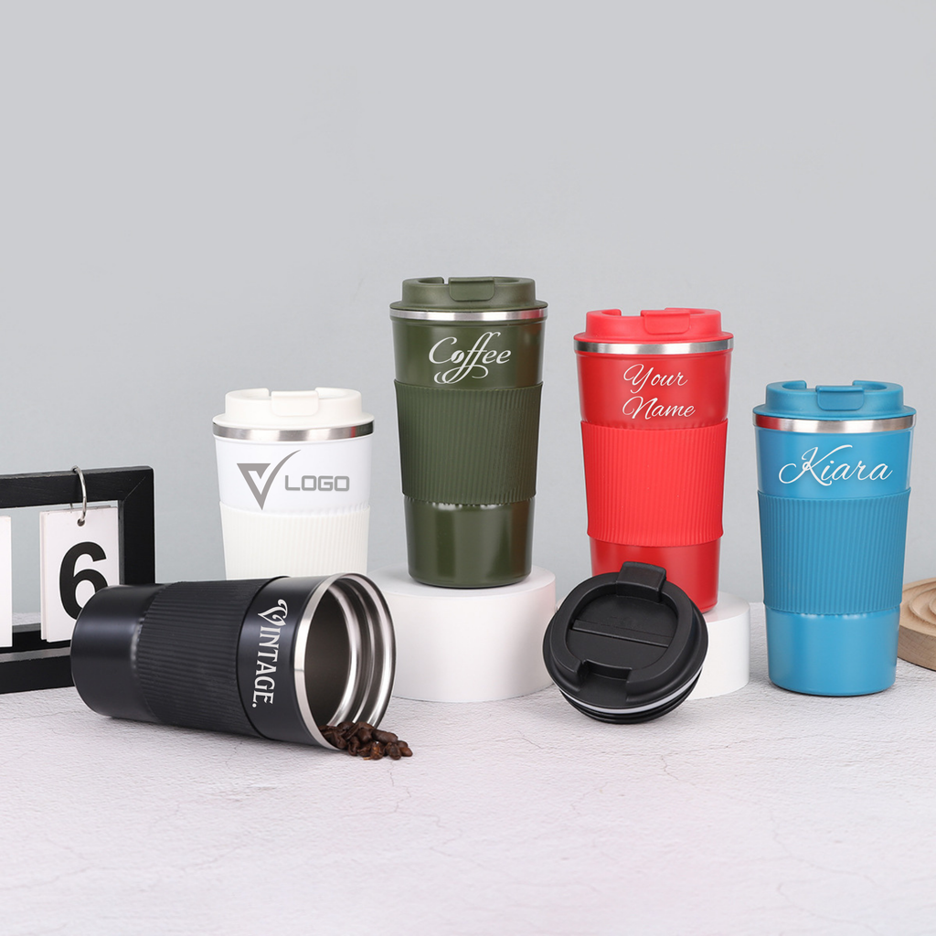 Stainless Steel Vacuum Coffee Mug with Sleeve 510ml