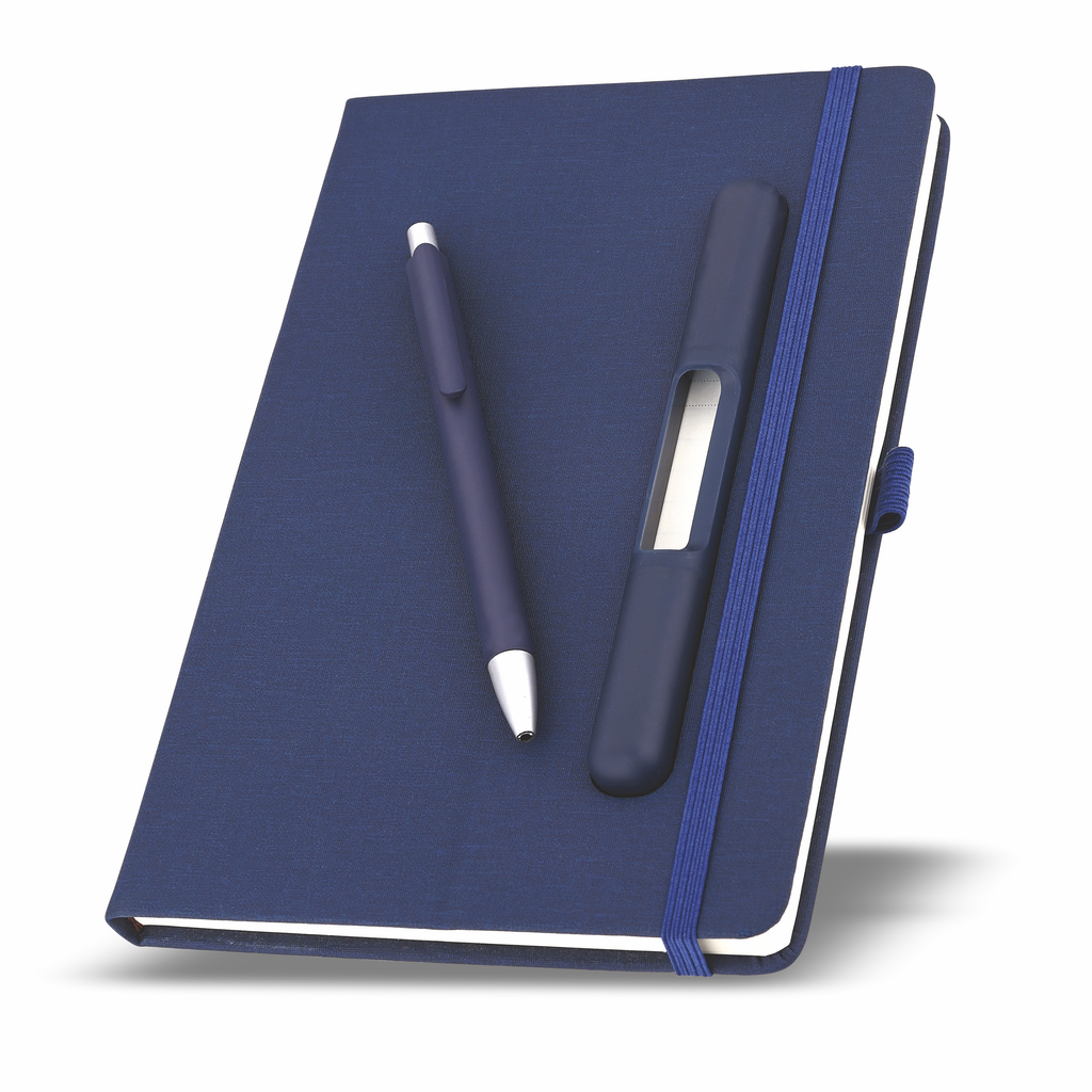 Professional A5 Notebook & Pen with Built-in Pen Slot | Corporate Gifts