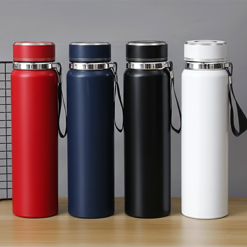 Double Layer Vacuum Bottle 1000ml – Hot & Cold Drinks