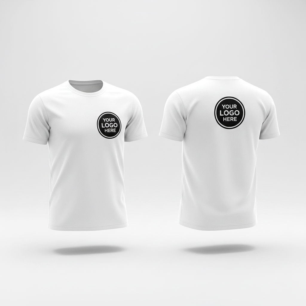 Corporate Customized T-Shirt with Logo | Premium Round Neck