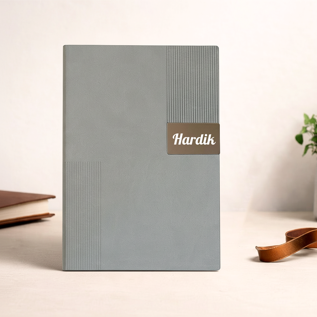 Personalized A5 Notebook – Corporate & Personal Gifting | Grey