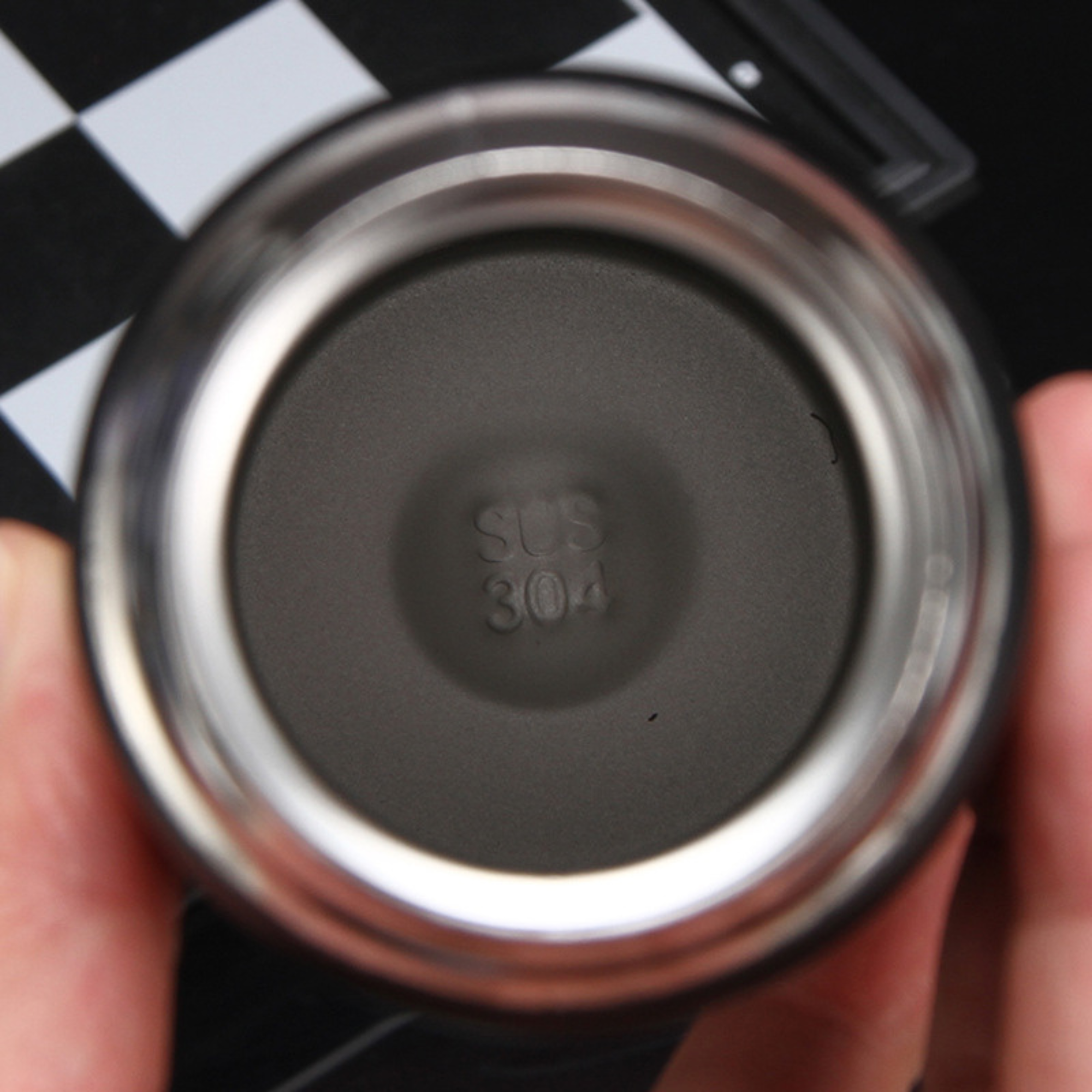 Personalized Black Stainless Steel Insulated Bottle